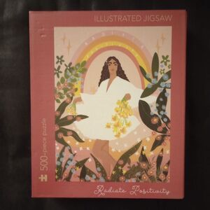 🆕🧩 Radiate Positively Illustrated Jigsaw Puzzle - 500 Pieces
